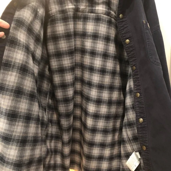 Men’s Carhartt Flannel Lined Work Jacket - Picture 5 of 9
